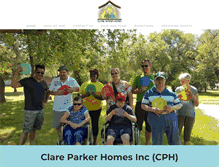 Tablet Screenshot of clareparkerhomes.org